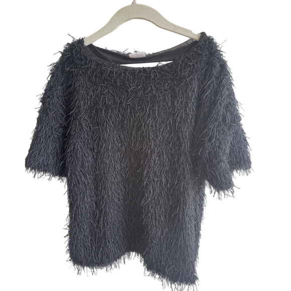 Zara Black Textured Kids Sweater - Picture 1 of 3